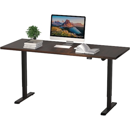 We'Re It Lift It Electric Sit Stand Desk, 46.25 H, 30 W X Laminate wood, metal, Black VL12BLK6030-WNB